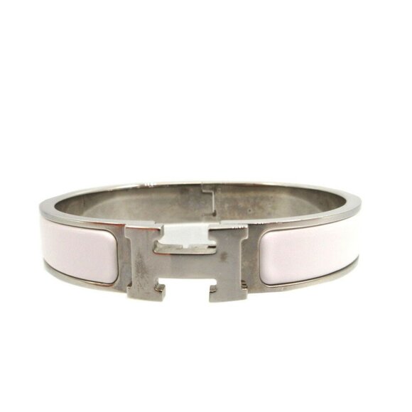 HERMES Metal White Bracelet Bangle 0609 - Picture 1 of 6
